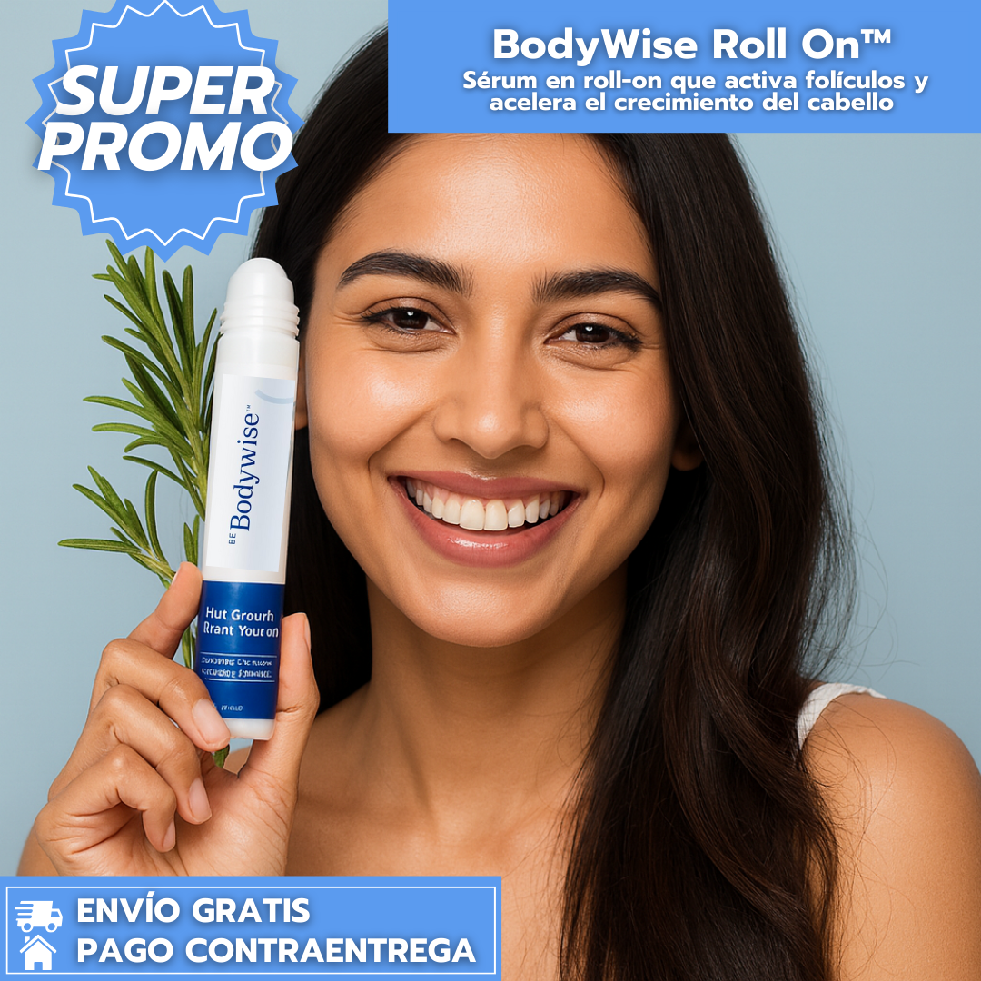 BodyWise Roll On™: Sérum en roll-on que activa folículos y acelera el crecimiento del cabello.