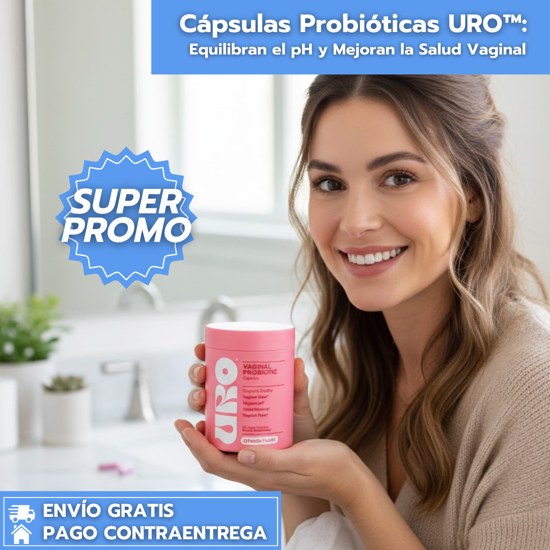 Cápsulas Probióticas URO™: Equilibran el pH y Mejoran la Salud Vaginal