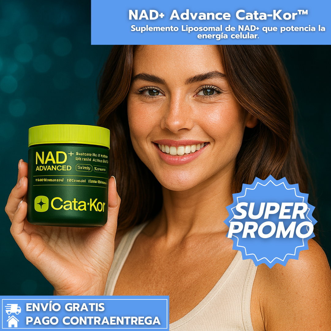 Cata-Kor Advance NAD+™:  Suplemento Liposomal de NAD+ que potencia la energía celular.