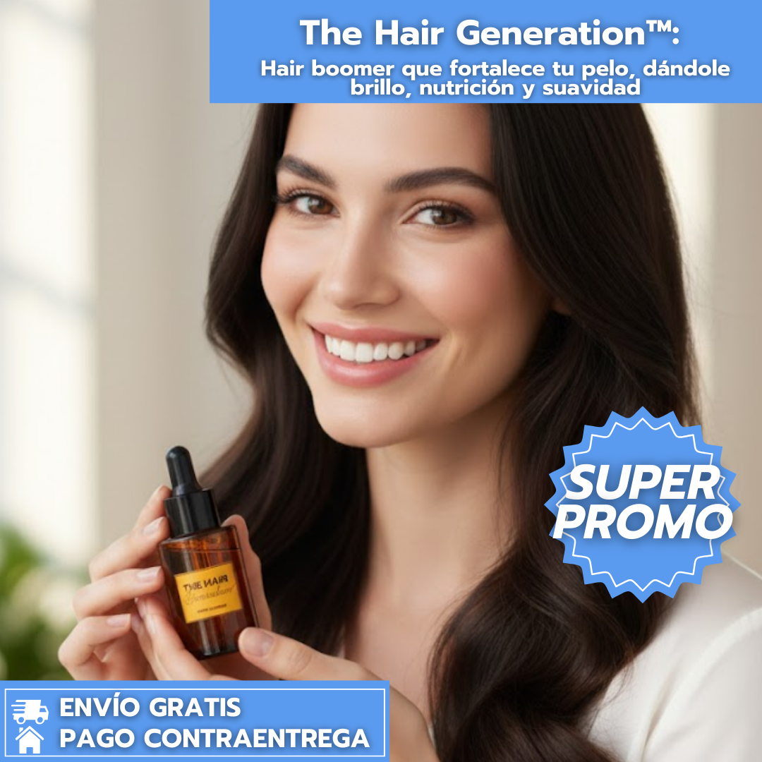 The Hair Generation™: Hair boomer que fortalece tu pelo, dándole brillo, nutrición y suavidad