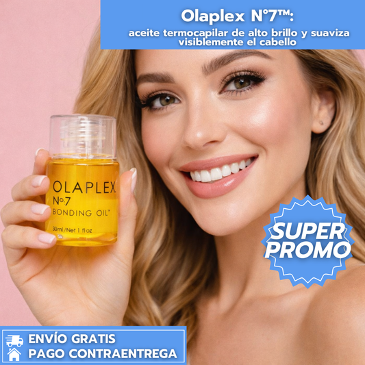Olaplex N°7™: aceite termocapilar concentrado de alto brillo, protector de calor, suaviza y suaviza visiblemente el cabello