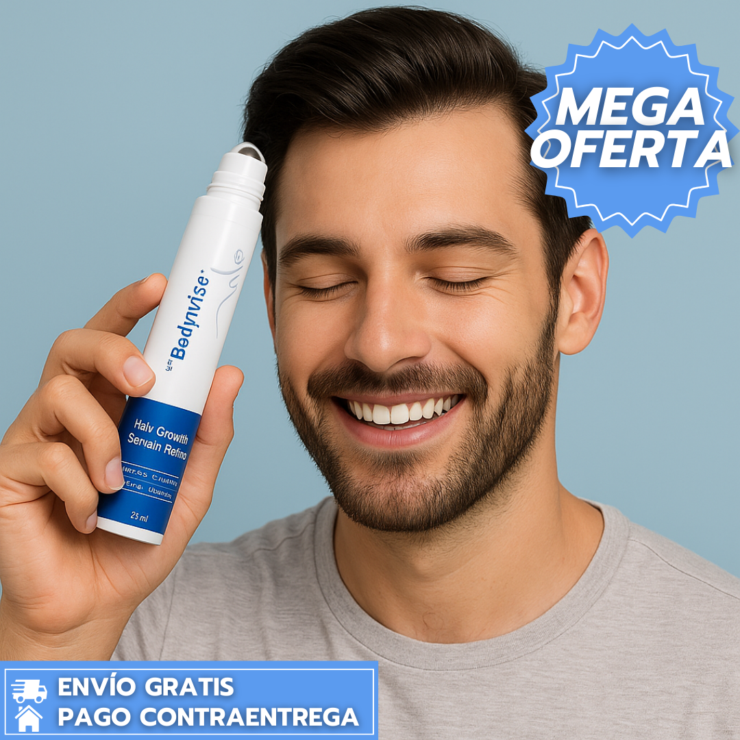 BodyWise Roll On™: Sérum en roll-on que activa folículos y acelera el crecimiento del cabello.