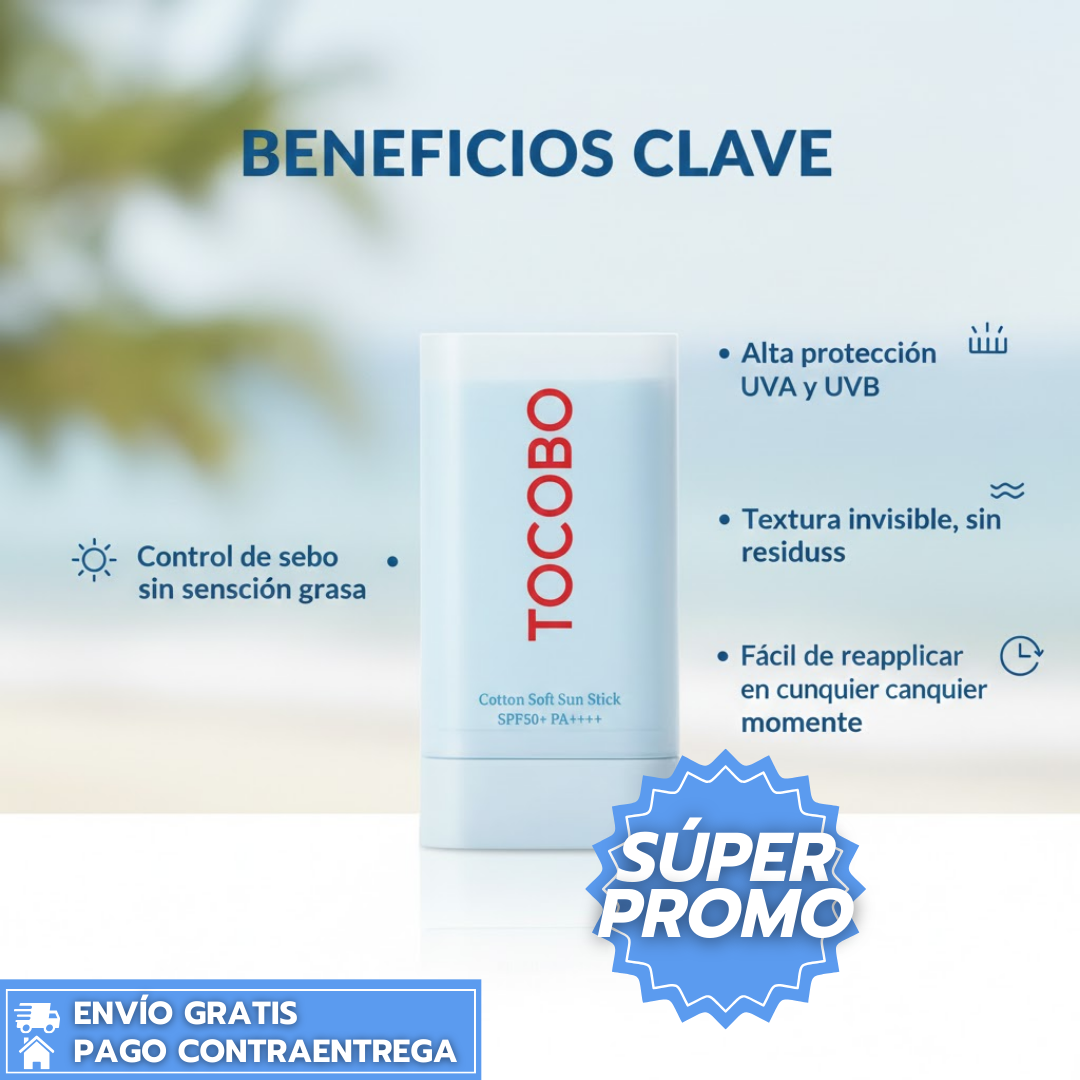 Bloqueador  En Barra Tocobo™:  Protección solar portátil, práctica y efectiva