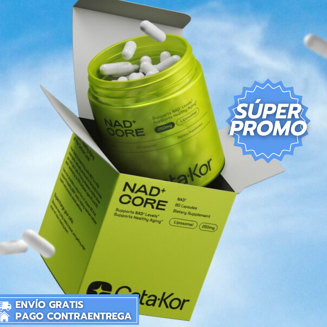 Cata-Kor Advance NAD+™:  Suplemento Liposomal de NAD+ que potencia la energía celular.