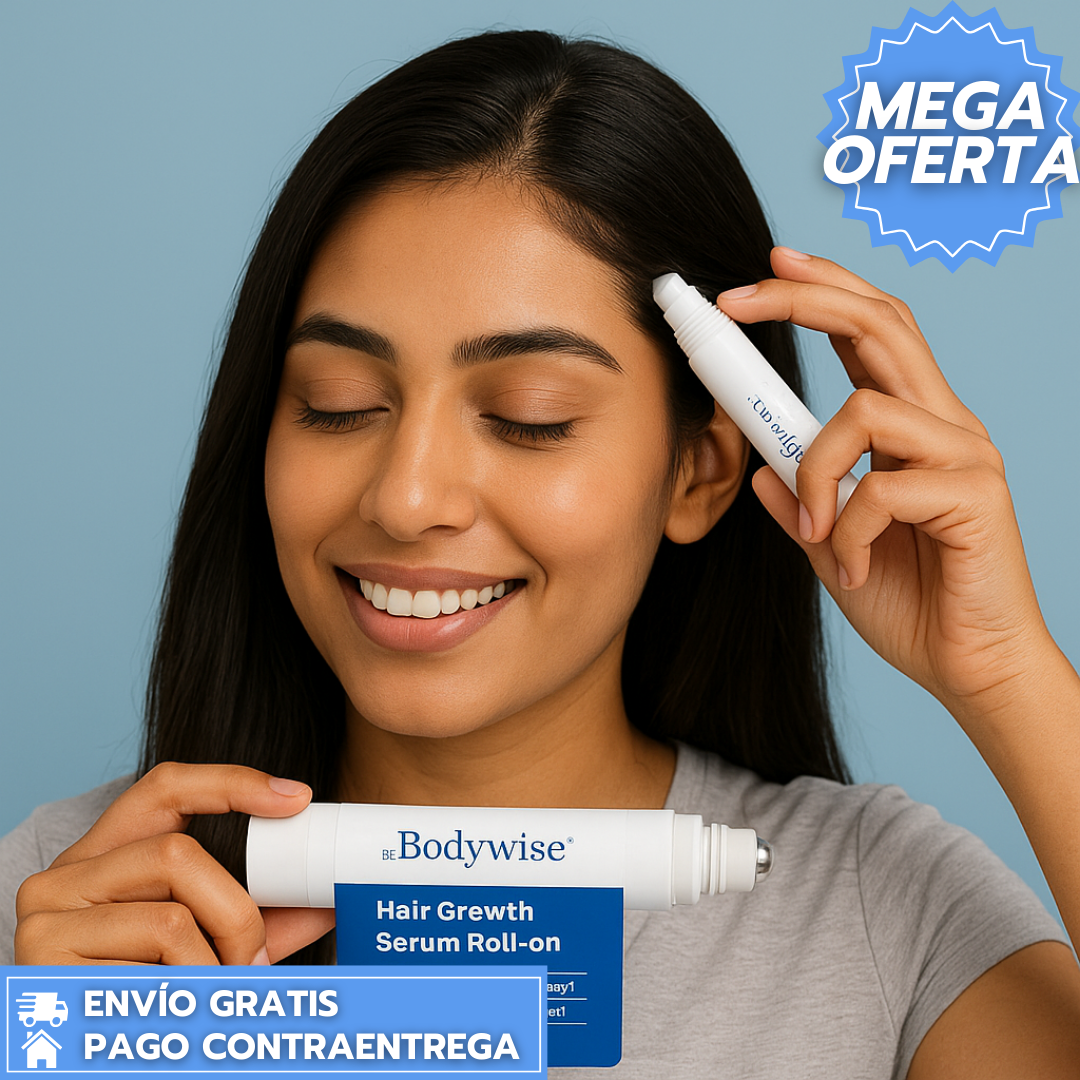 BodyWise Roll On™: Sérum en roll-on que activa folículos y acelera el crecimiento del cabello.