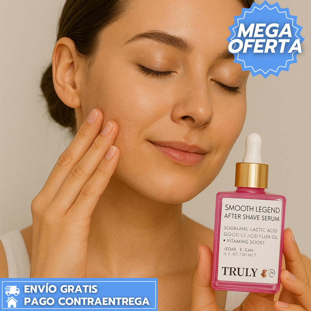 Truly™ Smooth Legend: Sérum post-afeitado que deja la piel calmada, suave y sedosa.